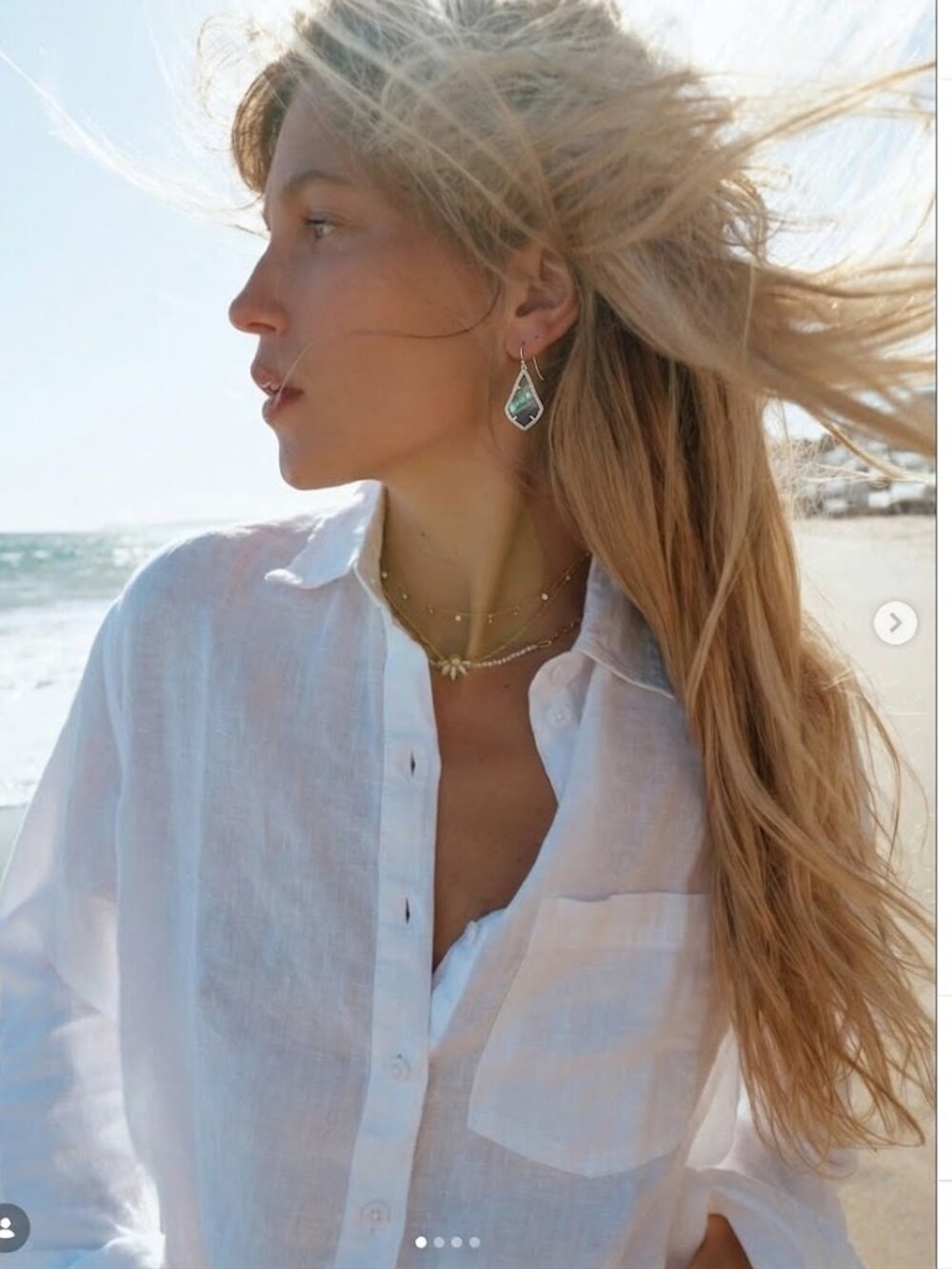 Kendra Scott Alex Earrings Abalone Shell in Silver